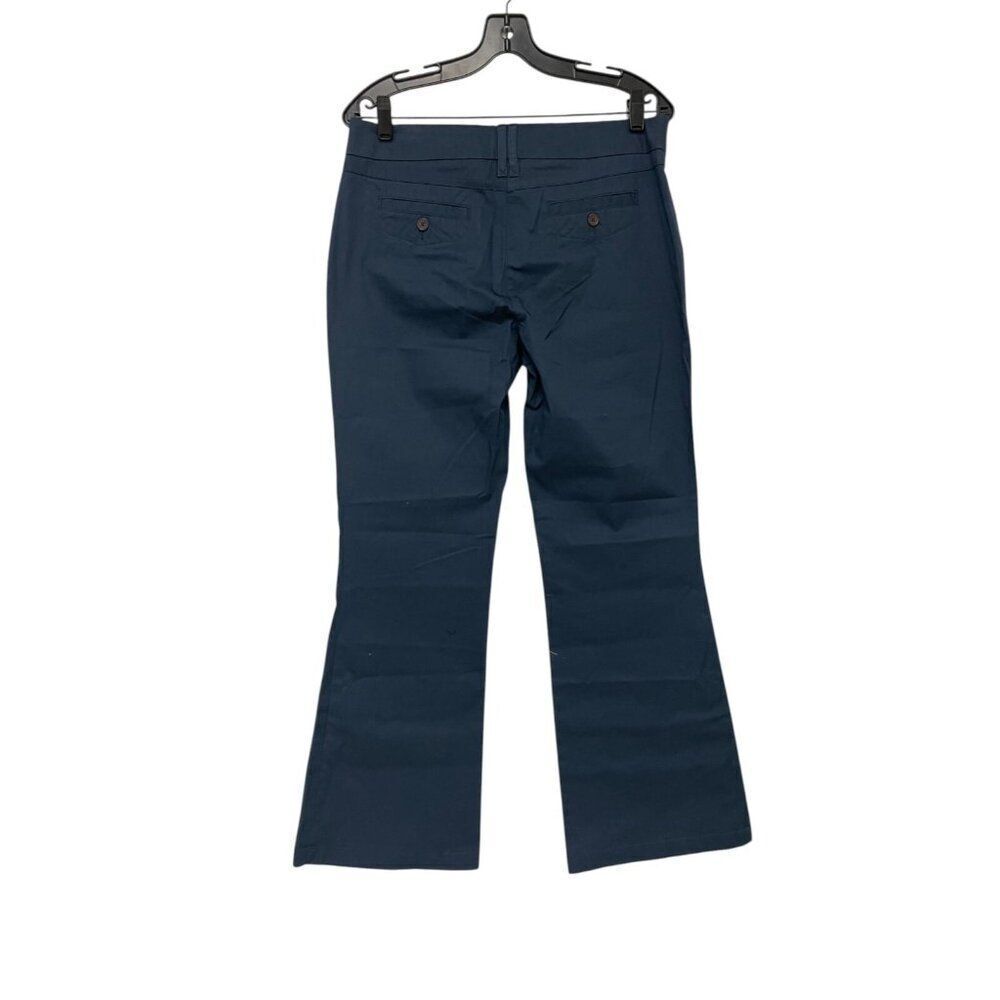 Boden Womens Pants chinos Blue UK 14 US 10 Bootcut Leg Stretch Flat Front NWT - Picture 2 of 16